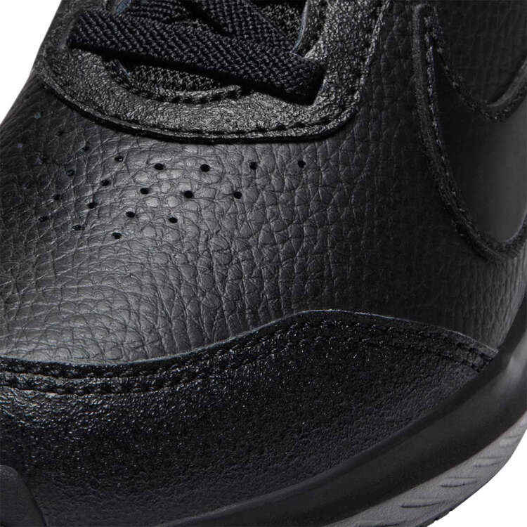 Nike Varsity Leather PS Kids Running Shoes, Black, rebel_hi-res