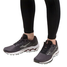 Mizuno Wave Inspire 18 D Womens Running Shoes, Black/White, rebel_hi-res