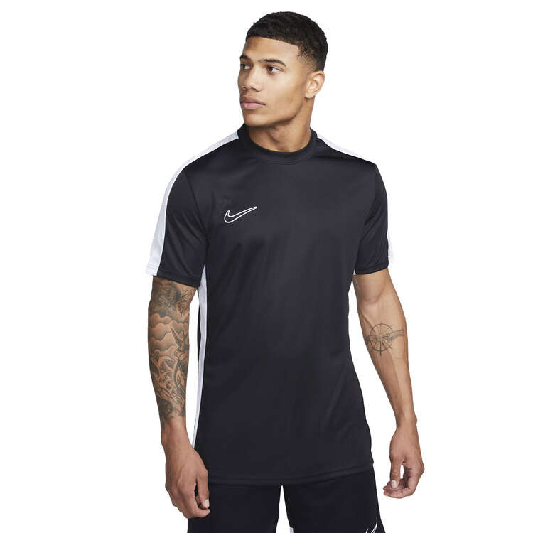 Nike Mens Dri-FIT Academy 23 Football Tee, Black, rebel_hi-res