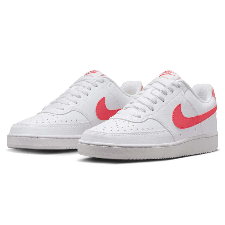 Nike Court Vision Low Next Nature Womens Casual Shoes, White/Pink, rebel_hi-res