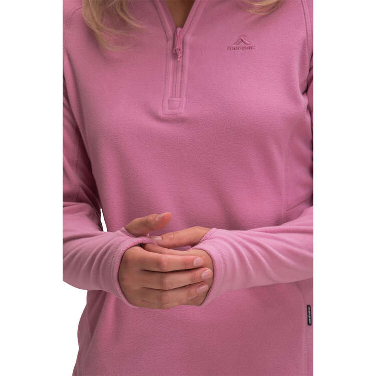 Macpac Women's Tui Polartec® Micro Fleece® Pullover, Polignac, rebel_hi-res