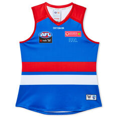 Western Bulldogs 2022 Womens AFLW Guernsey Blue/Red S, Blue/Red, rebel_hi-res