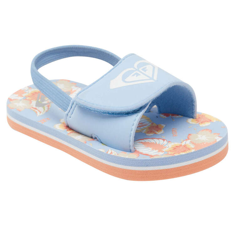 Roxy Finn Toddlers Sandals Blue/Orange US 5, Blue/Orange, rebel_hi-res