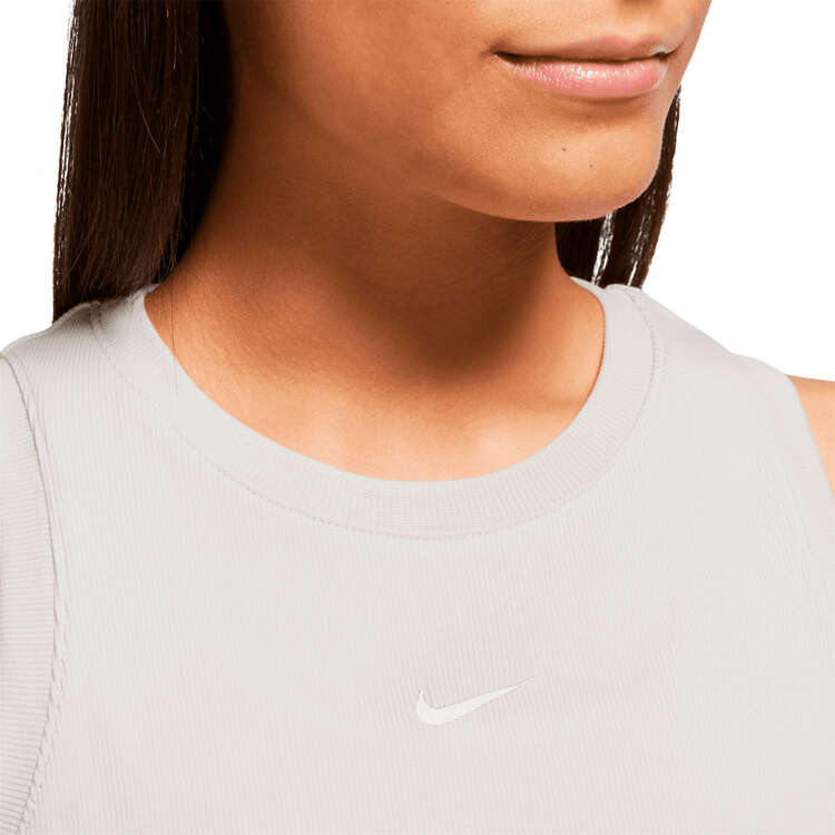 Nike Womens Sportswear Essentials Ribbed Cropped Tank, White, rebel_hi-res
