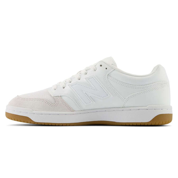 New Balance BB480 V1 Mens Casual Shoes White/Gum US 7, White/Gum, rebel_hi-res