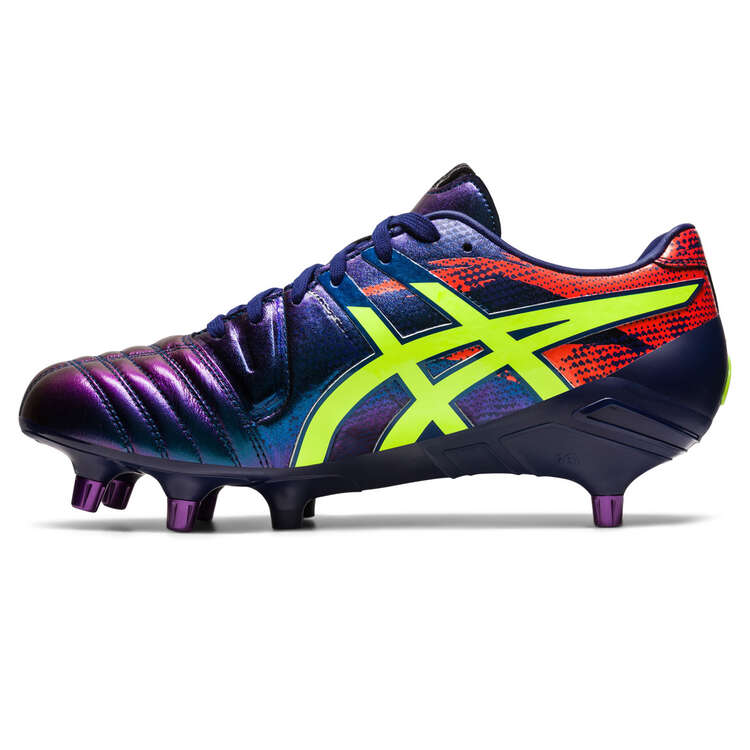 Asics GEL Lethal Tight Five Rugby Boots Blue/Yellow US Mens 8 / Womens 9.5, Blue/Yellow, rebel_hi-res