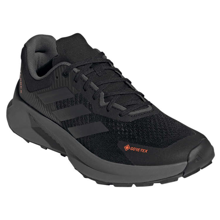 adidas Terrex Soulstride Flow GTX Mens Trail Running Shoes, Black/Grey, rebel_hi-res