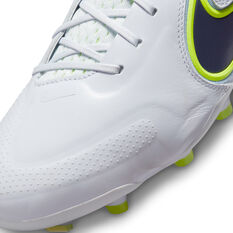 Nike Tiempo Legend 9 Elite Football Boots, Grey/Blue, rebel_hi-res