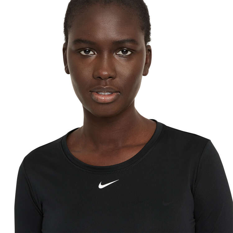 Nike One Womens Dri-FIT Standard Top, Black, rebel_hi-res