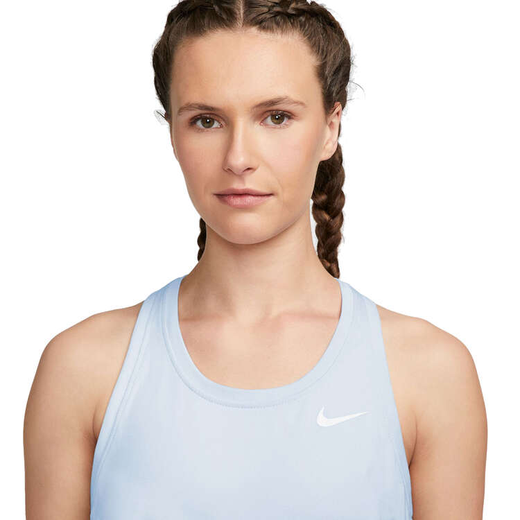 Nike Womens Dri-FIT Racerback Tank, Blue, rebel_hi-res