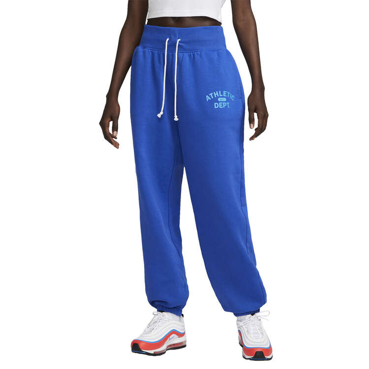Nike Womens Sportswear Oversized Fleece Pants Blue XS, Blue, rebel_hi-res