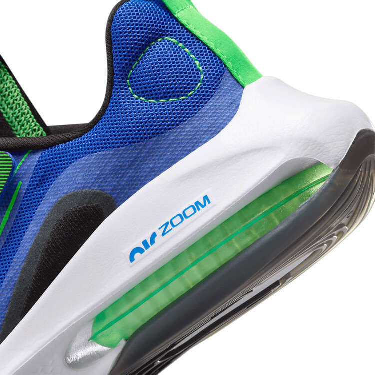 Nike Air Zoom Arcadia 2 PS Kids Running Shoes, Blue/Green, rebel_hi-res