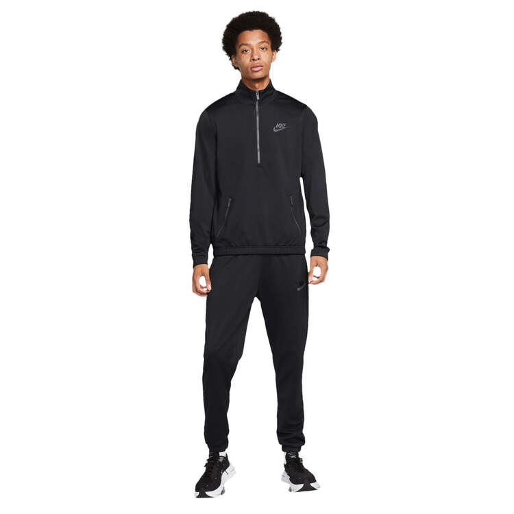 Nike Mens Club Poly Knit Track Suit Black XS, Black, rebel_hi-res