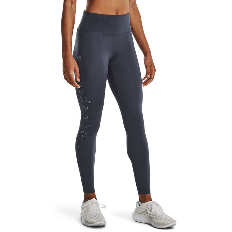 Under Armour Womens Fly Fast Elite Ankle Tights Grey XS, Grey, rebel_hi-res