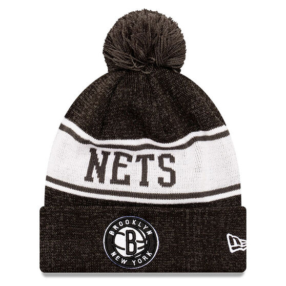 Brooklyn Nets New Era Pom Knit Beanie, , rebel_hi-res