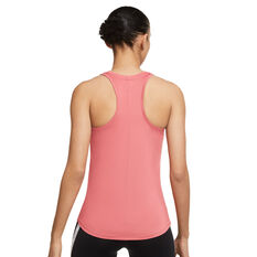 Nike Womens Dri-FIT One Slim Tank Pink XS, Pink, rebel_hi-res