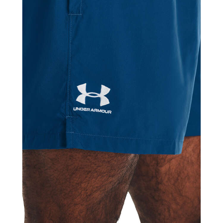 Under Armour Mens UA Essential Volley Shorts, Blue, rebel_hi-res