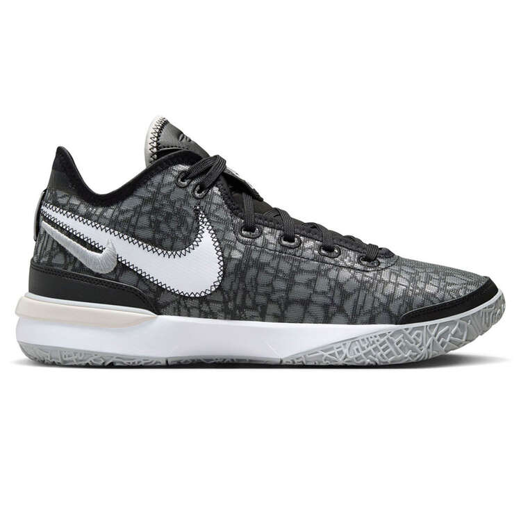 Nike LeBron NXXT Gen Black Wolf Grey Basketball Shoes, Black/White, rebel_hi-res
