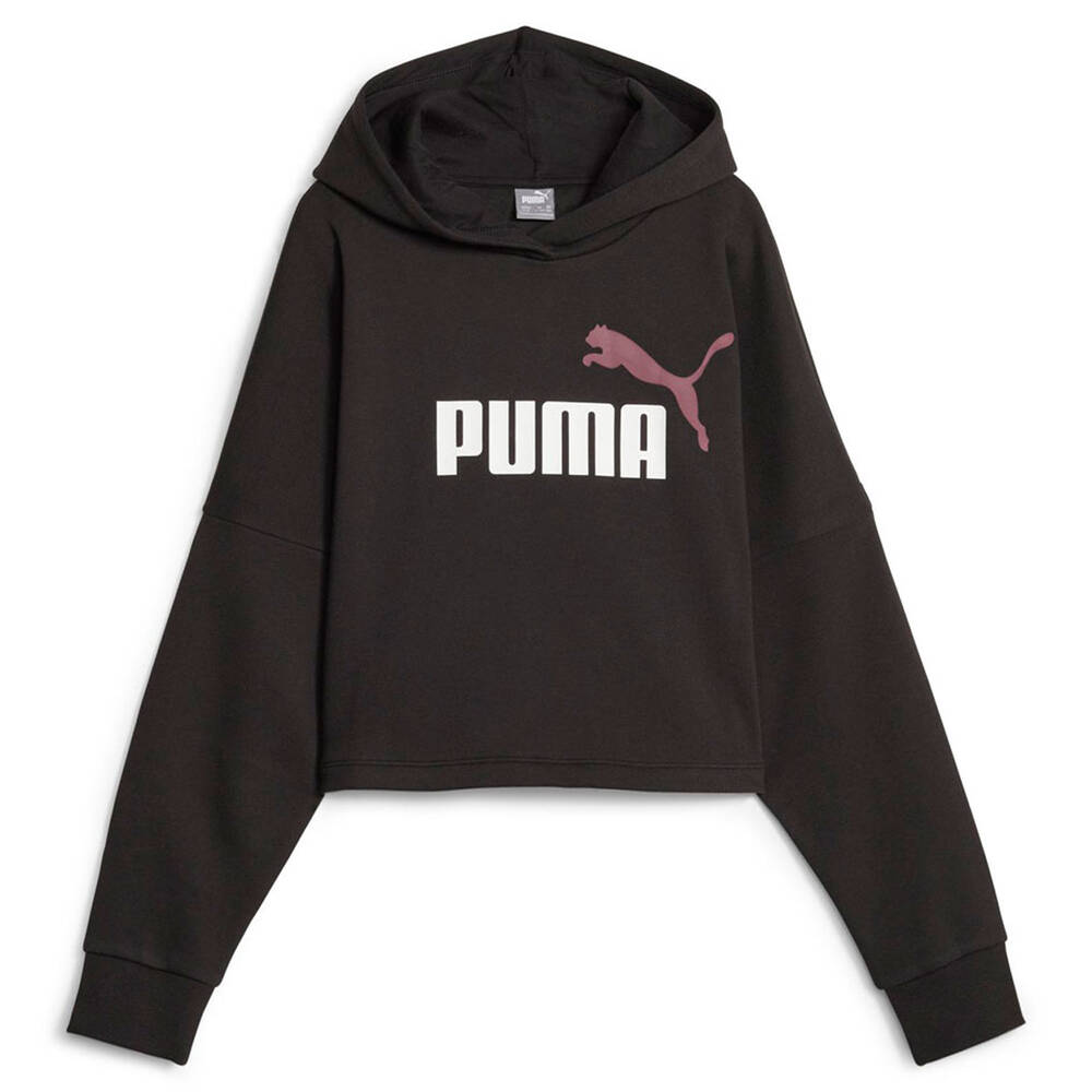 Puma Youth Essential Logo Cropped Hoodie | Rebel Sport
