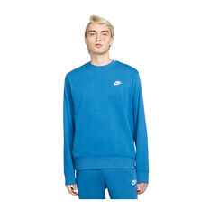 Nike Sportswear Mens Club Sweatshirt Blue XS, Blue, rebel_hi-res