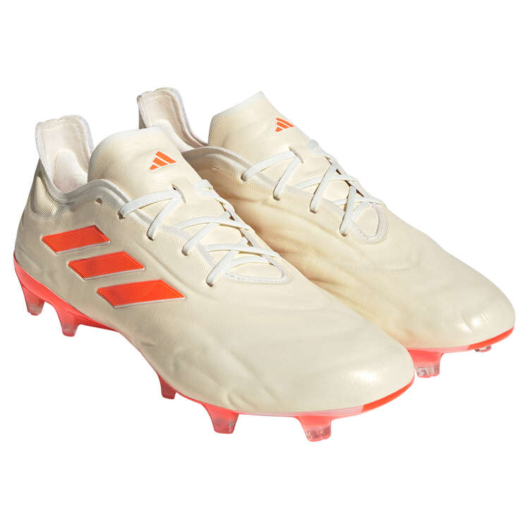 adidas Copa Pure .1 Football Boots White/Orange US Mens 7 / Womens 8, White/Orange, rebel_hi-res