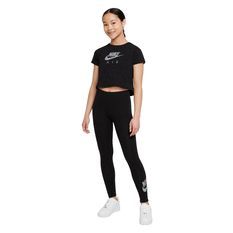 Nike Air Girls Sportswear Cropped Tee, Black, rebel_hi-res