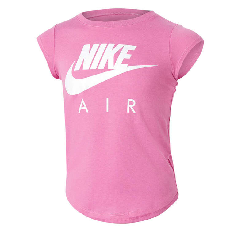 Nike Junior Kids Futura Air Tee, Pink/White, rebel_hi-res