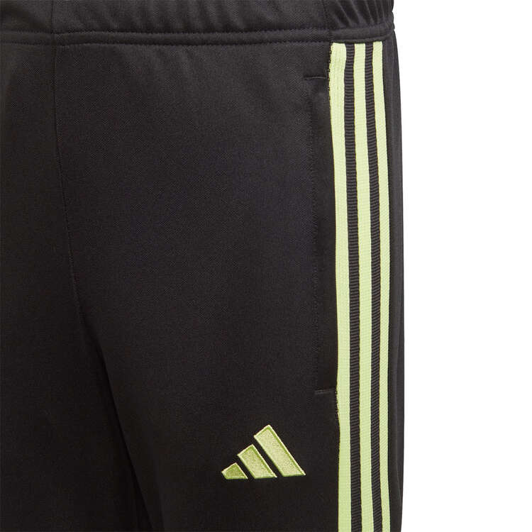 adidas Kids X Football Training Pants, Black/Lime, rebel_hi-res