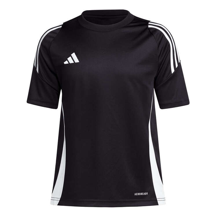 Adidas Kids Tiro 24 Football Jersey Black/White 8, Black/White, rebel_hi-res