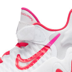 Nike Giannis Immortality PS Kids Basketball Shoes, White, rebel_hi-res