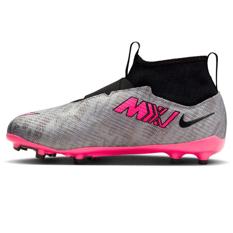 Nike Zoom Mercurial Superfly 9 Pro XXV Kids Football Boots Silver/Pink US 5, Silver/Pink, rebel_hi-res