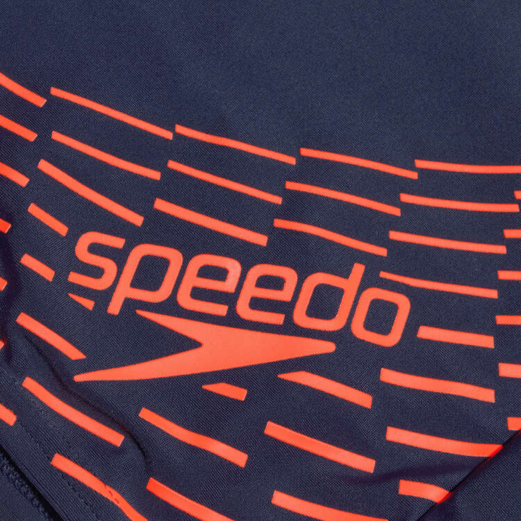 Speedo Mens Medley Logo Aqua Shorts, Navy, rebel_hi-res