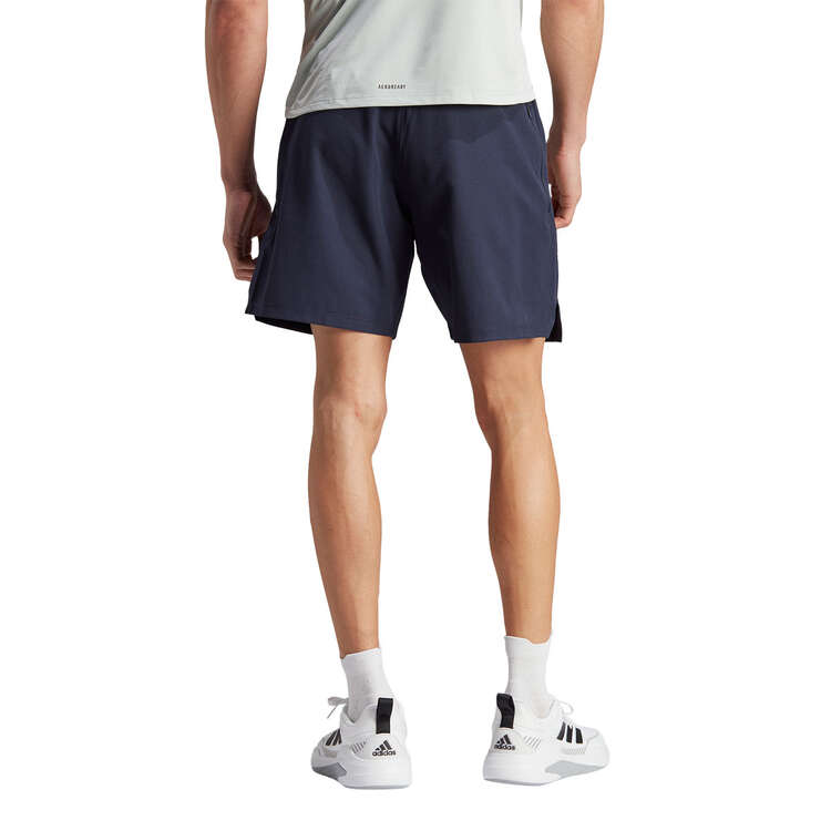 adidas Mens Workout Knurling Shorts, Navy, rebel_hi-res