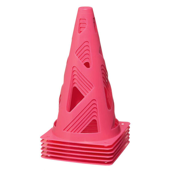 Zenith Pink Collapsible Witches Hat 6 Pack, , rebel_hi-res