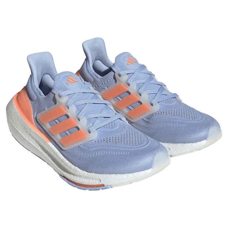 adidas Ultraboost Light Womens Running Shoes, Blue/Orange, rebel_hi-res