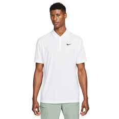 NikeCourt Mens Dri-FIT Tennis Polo White XS, White, rebel_hi-res