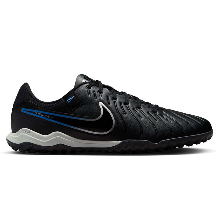 Nike Tiempo Legend 10 Academy Touch and Turf Boots Black/Silver US Mens 5 / Womens 6.5, Black/Silver, rebel_hi-res