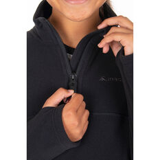 Macpac Kids' Tui Polartec® Micro Fleece® Pullover, Black, rebel_hi-res