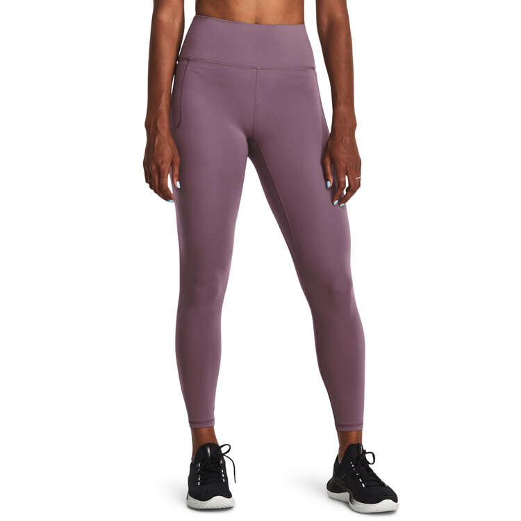 Under Armour Womens Meridian Ankle Tights, Purple, rebel_hi-res