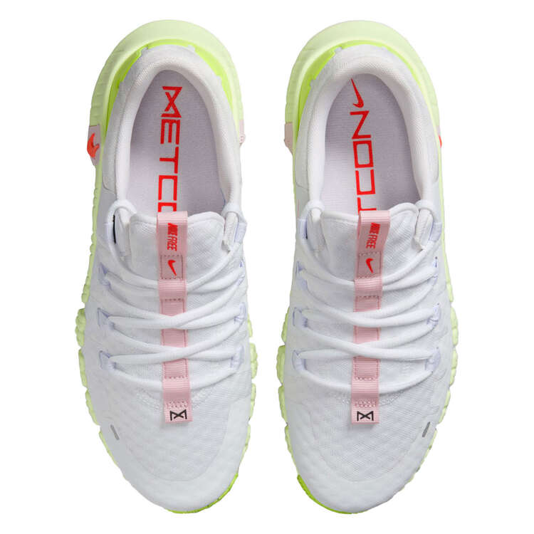 Nike Free Metcon 5 Womens Training Shoes, White/Volt, rebel_hi-res