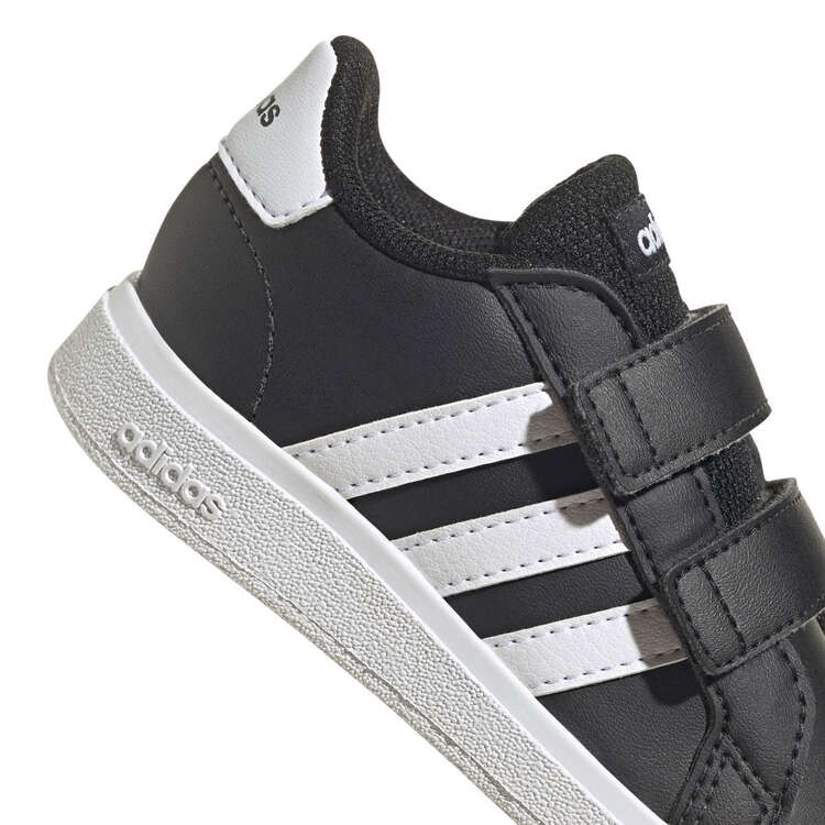 adidas Grand Court 2.0 Toddlers Shoes, Black/White, rebel_hi-res