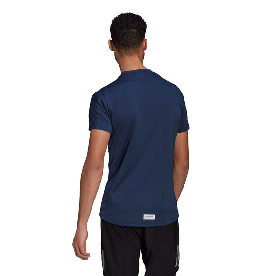 adidas Mens Run for the Oceans Graphic Tee, Navy, rebel_hi-res