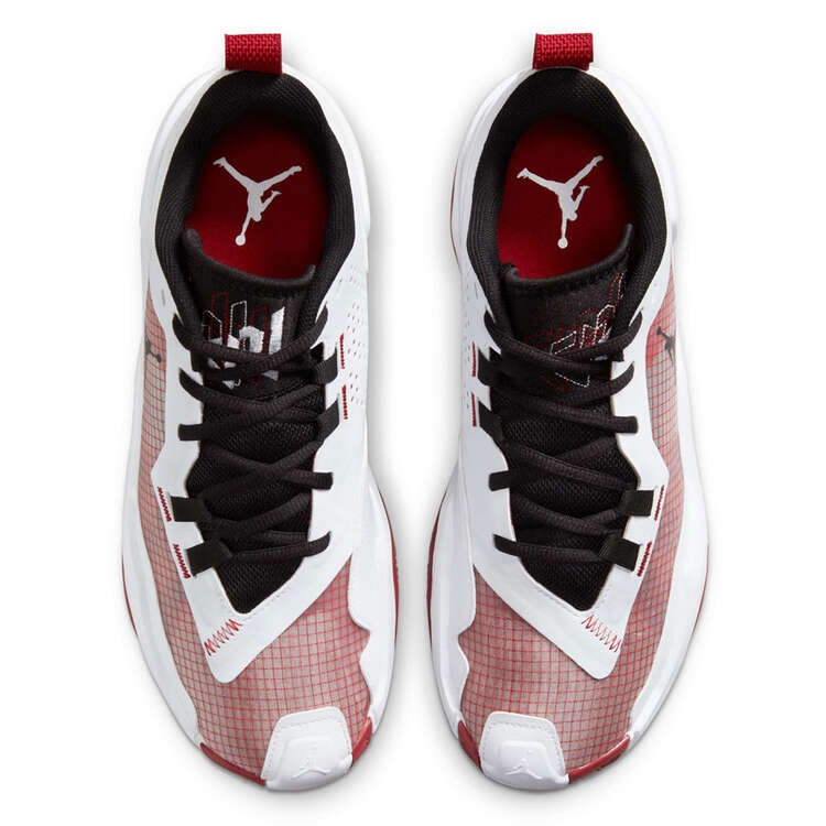 Jordan One Take 4 Basketball Shoes, White/Red, rebel_hi-res
