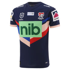 Newcastle Knights 2022 Mens Women In League Jersey Navy/Red S, Navy/Red, rebel_hi-res