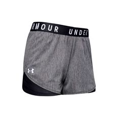 Under Armour Womens Play Up 3.0 Twist Shorts Grey XS, Grey, rebel_hi-res