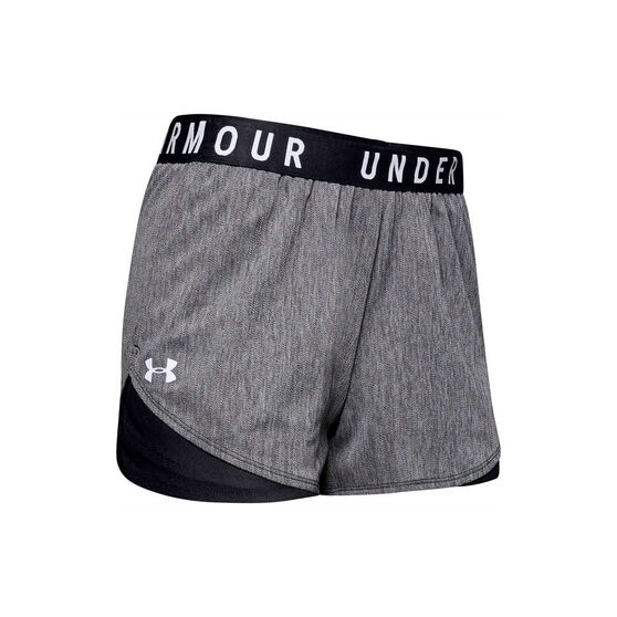 Under Armour Womens Play Up 3.0 Twist Shorts, Grey, rebel_hi-res