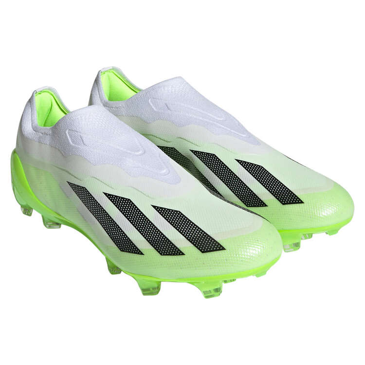 adidas X Crazyfast .1 Laceless Football Boots, White/Black, rebel_hi-res