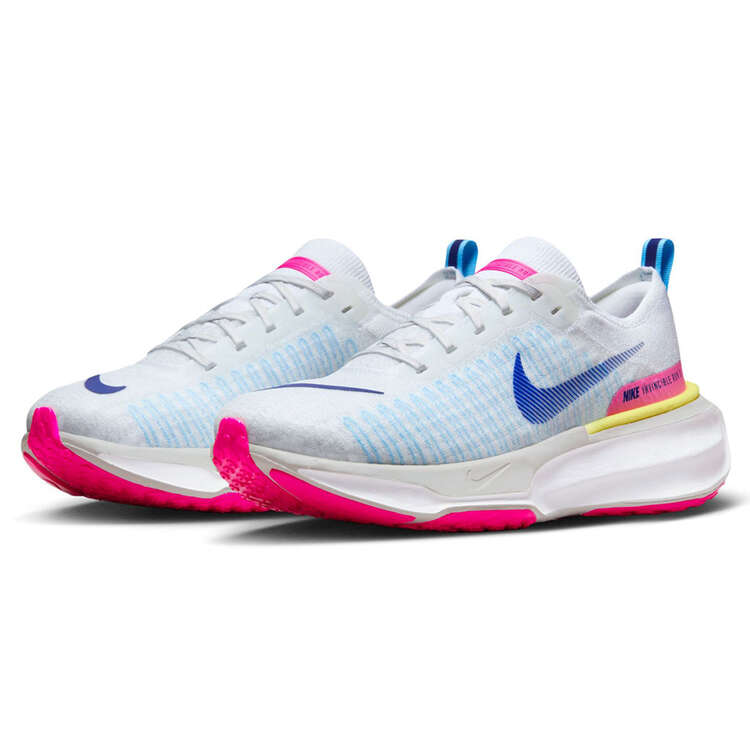 Nike ZoomX Invincible Run Flyknit 3 Mens Running Shoes, White/Pink, rebel_hi-res