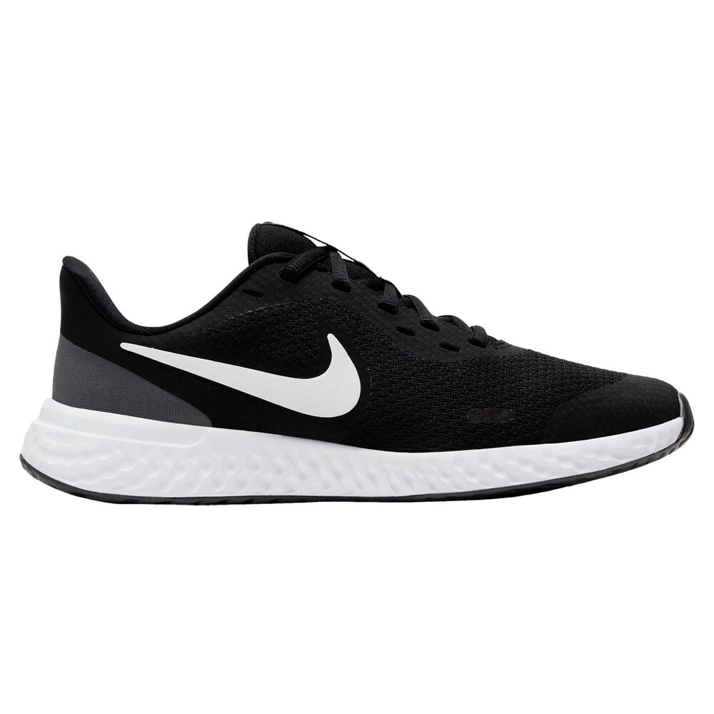 Nike Revolution 5 Kids Running Shoes Black/White US 5 | Rebel Sport