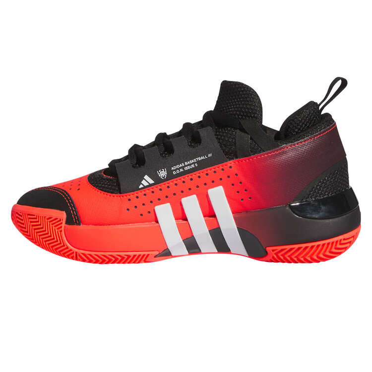 adidas D.O.N. Issue 5 GS Kids Basketball Shoes Red/Black US 4, Red/Black, rebel_hi-res